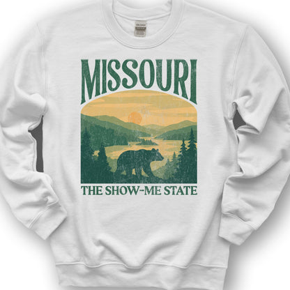 Missouri "Big and Bold" Sweatshirt - White