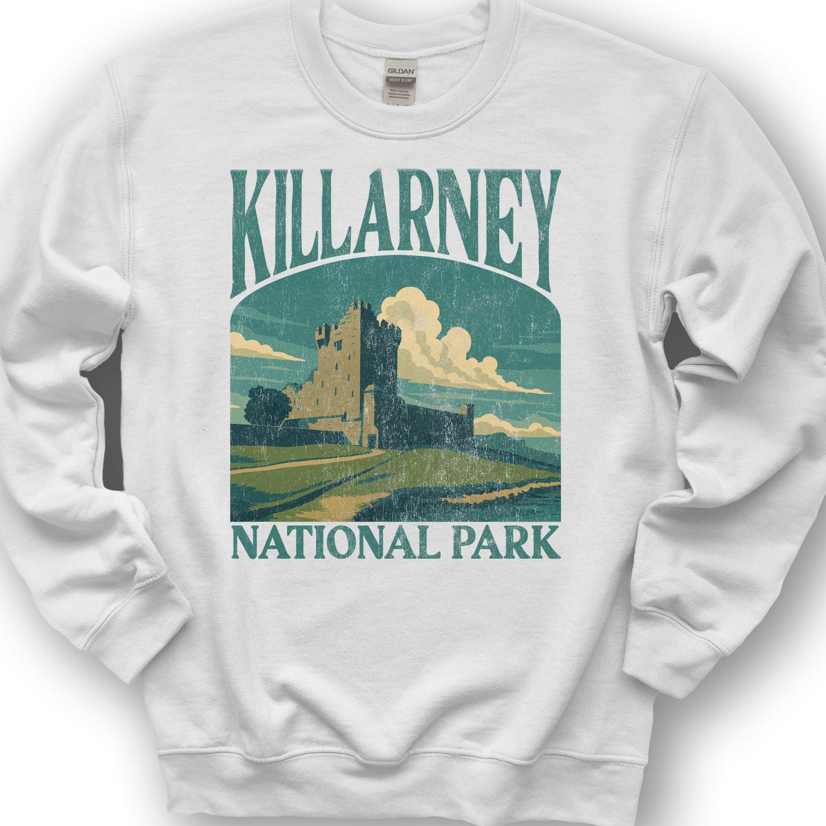 Killarney National Park "Big and Bold" Sweatshirt - White