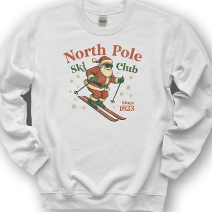 North Pole Ski Club Sweatshirt - White