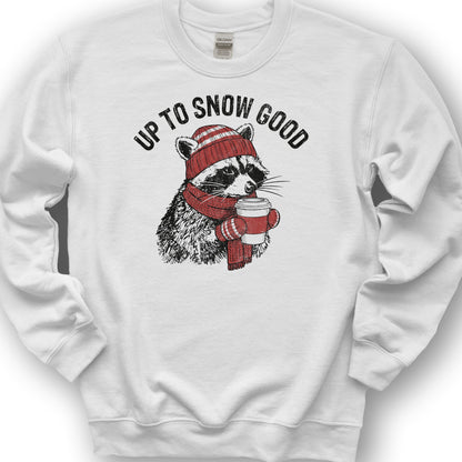 Up To Snow Good Sweatshirt - White