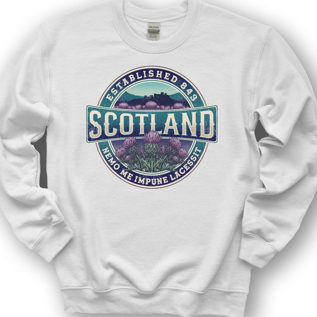 Scotland Badge Sweatshirt - White