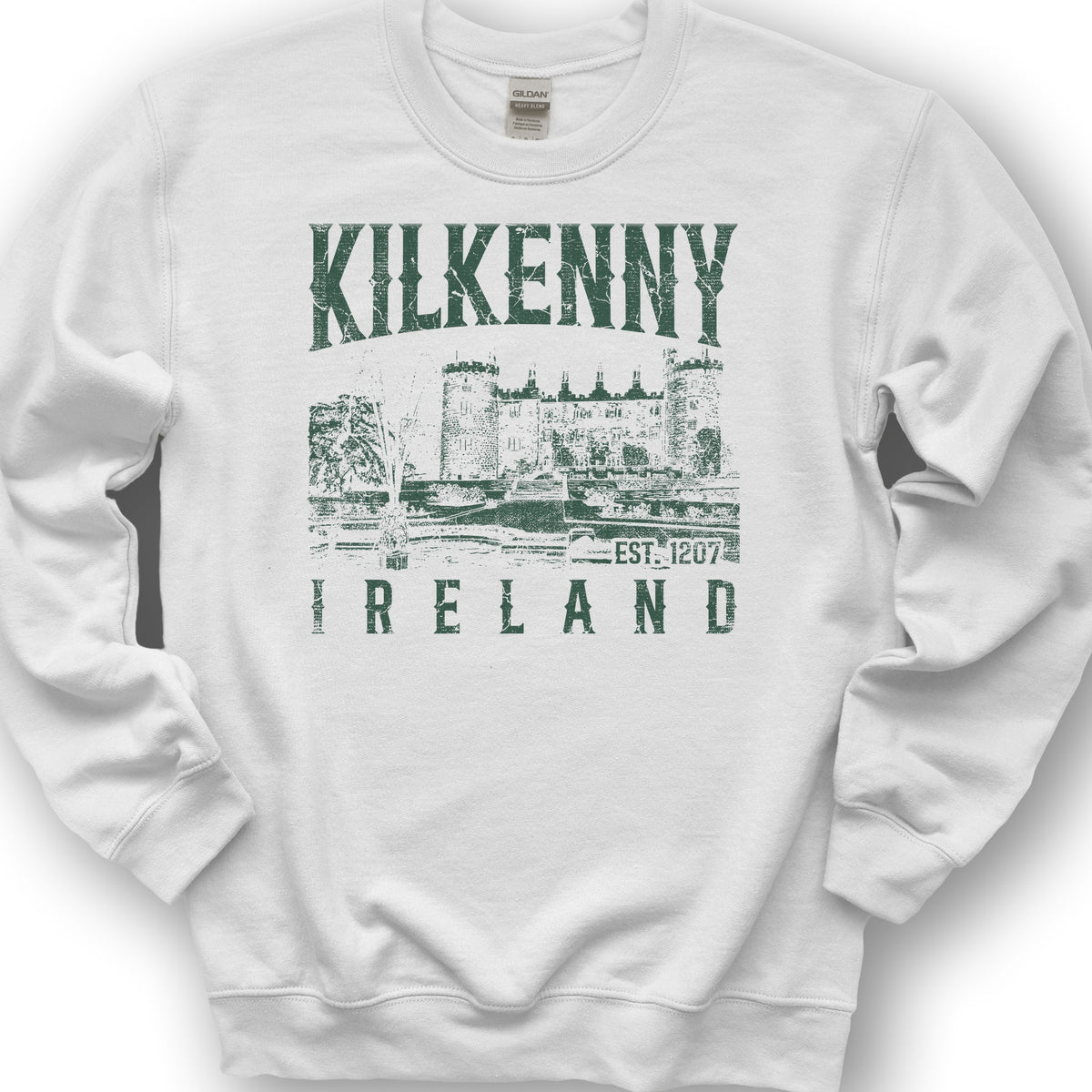 Kilkenny Ireland Vintage Print Sweatshirt - White