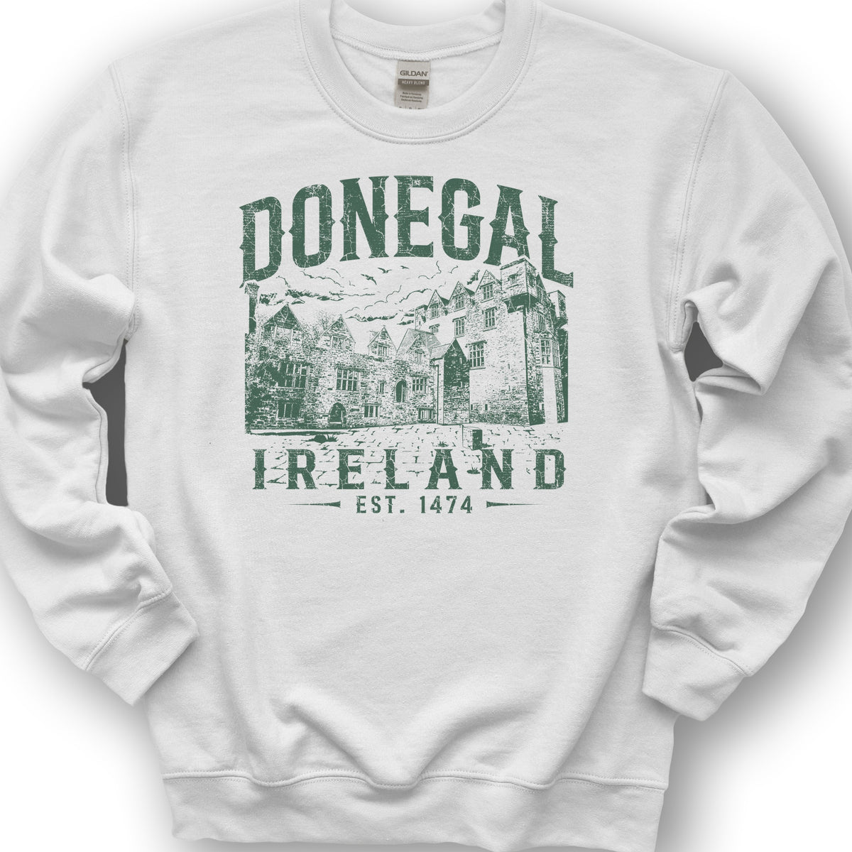 Donegal Ireland Sketch Sweatshirt - White