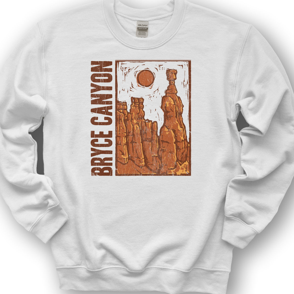 Bryce Canyon Hoodoo Sweatshirt - White