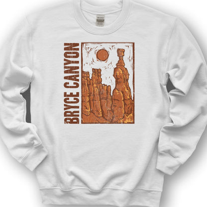 Bryce Canyon Hoodoo Sweatshirt - White
