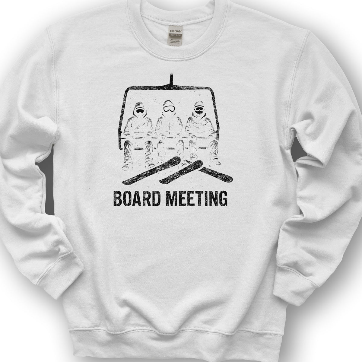 Board Meeting Goofy Rider Sweatshirt - White