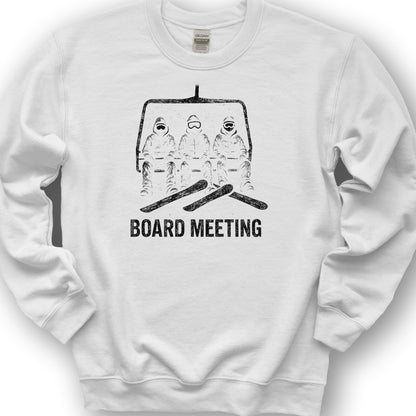 Board Meeting Goofy Rider Sweatshirt - White