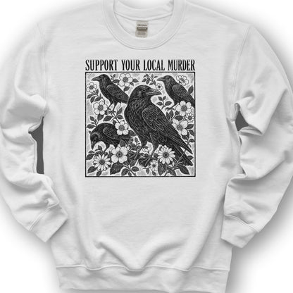 Crow Local Murder Sweatshirt - White