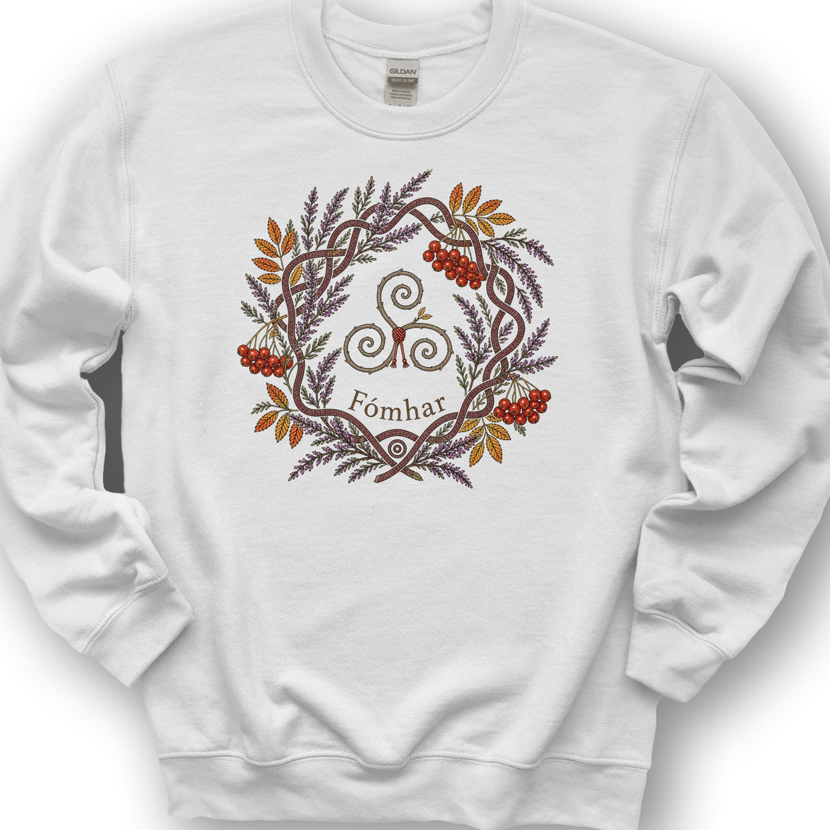 Fómhar Triskele Sweatshirt - White