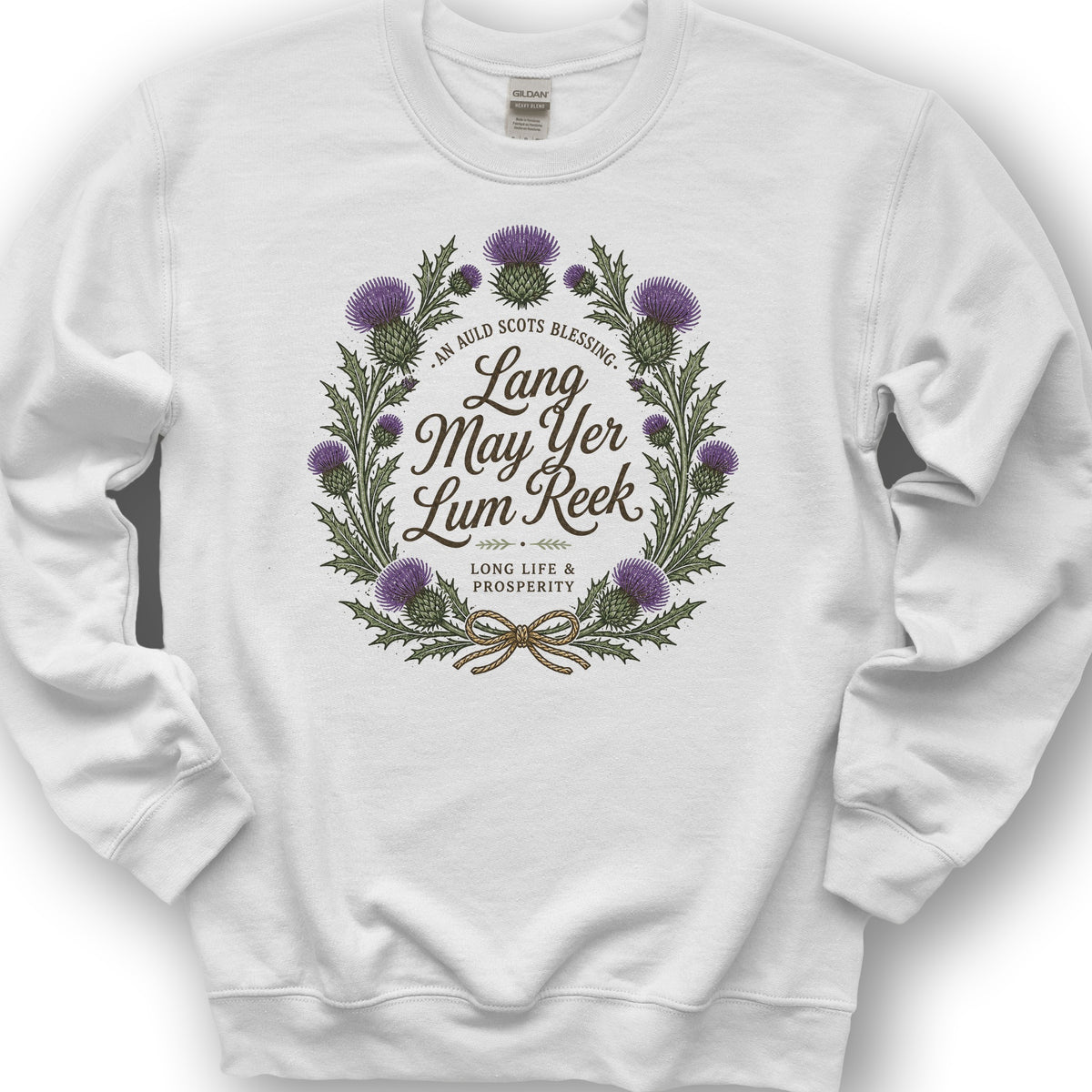 Lang May Yer Sweatshirt - White