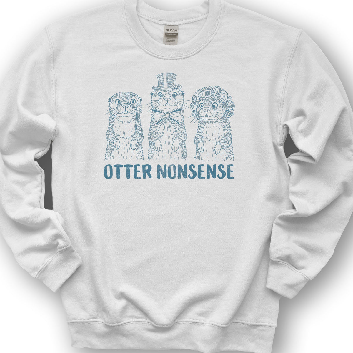 Otter Nonsense Sweatshirt - White