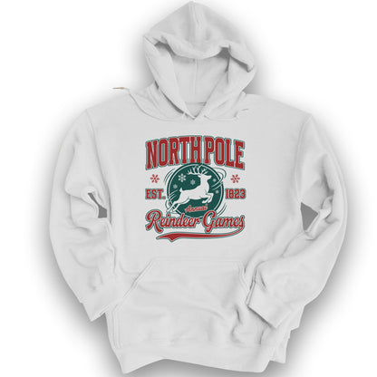 North Pole Annual Reindeer Games Hoodie - White