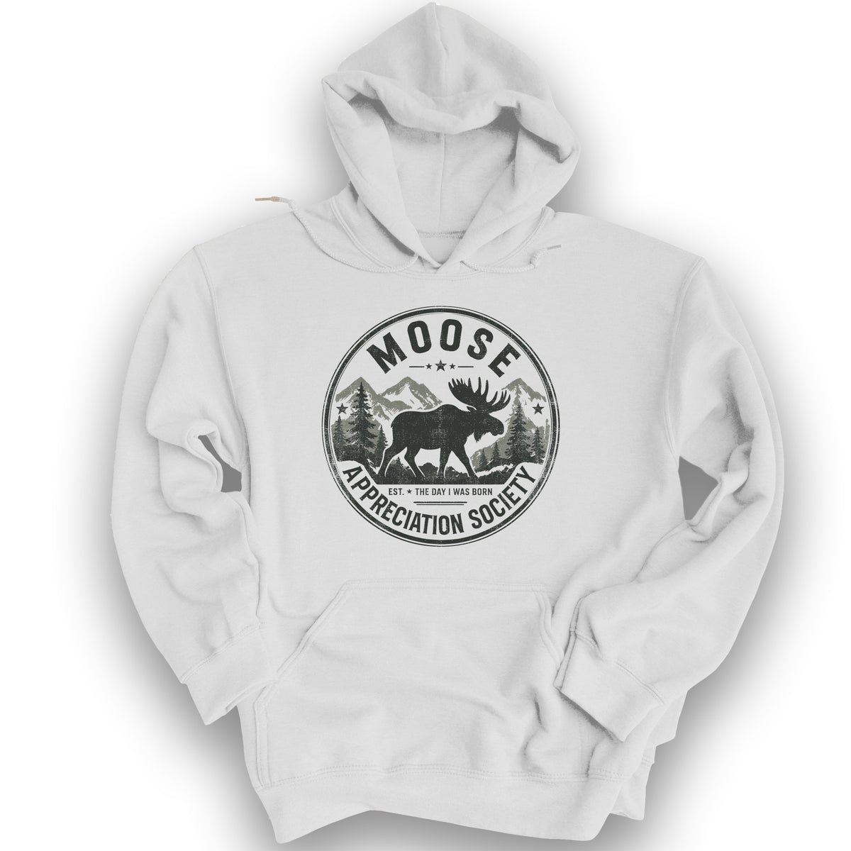Moose Appreciation Society Hoodie - White