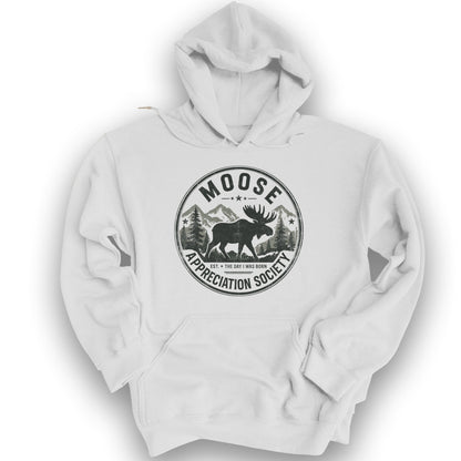 Moose Appreciation Society Hoodie - White