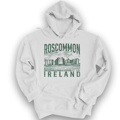 Roscommon Ireland Hoodie - White