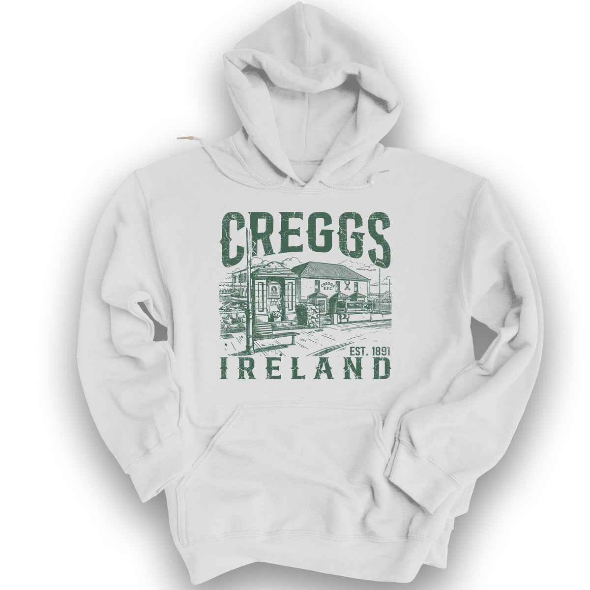 Creggs Ireland Hoodie - White