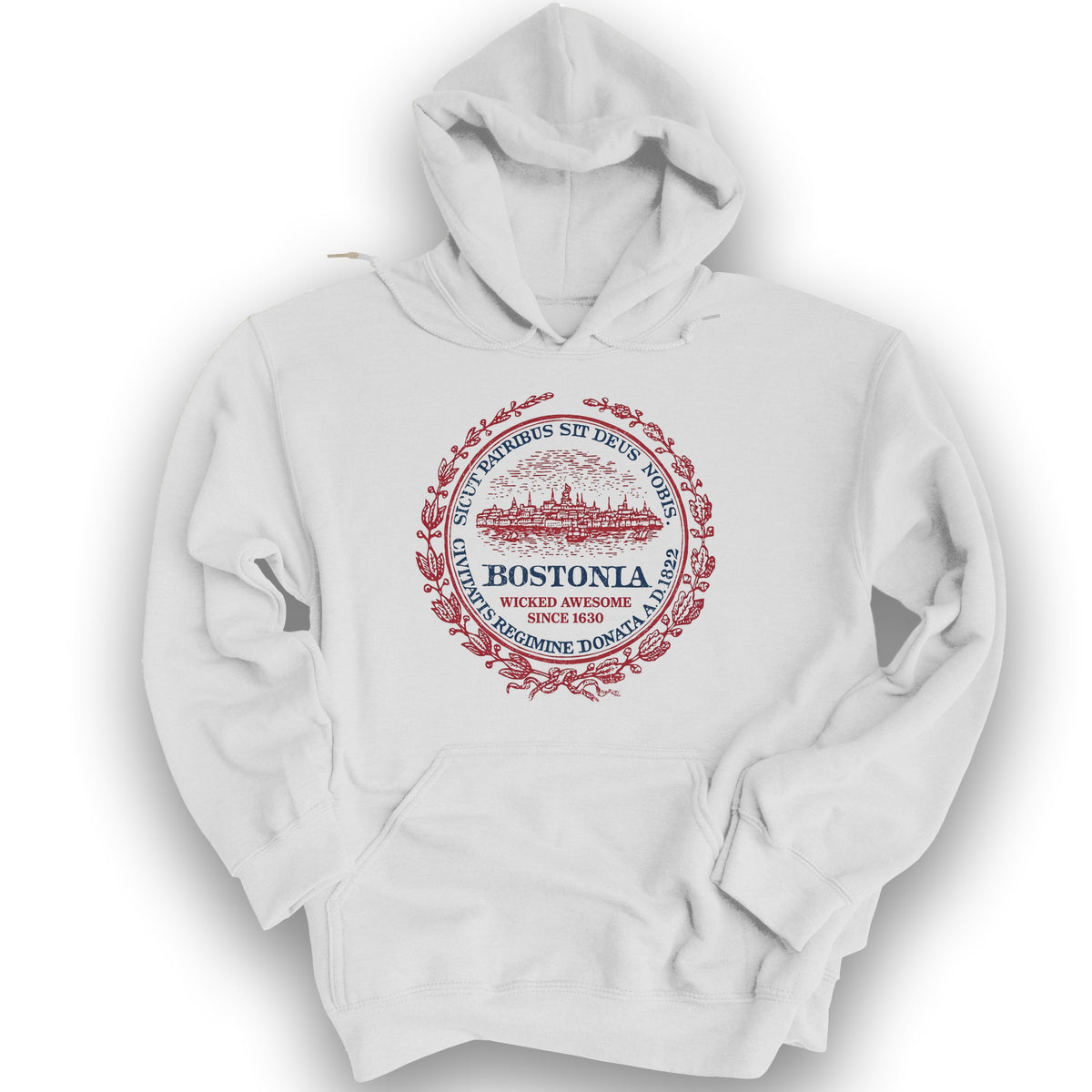 Bostonia Wicked Awesome Hoodie - White