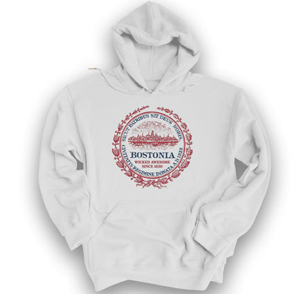 Bostonia Wicked Awesome Hoodie - White