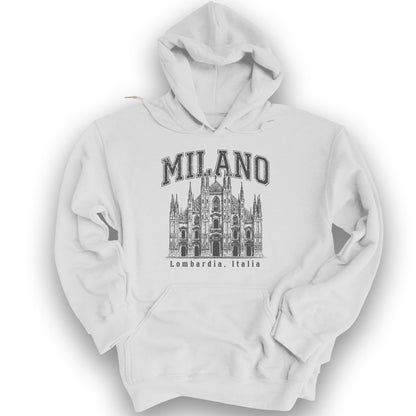 Duomo di Milano Varsity Hoodie - White