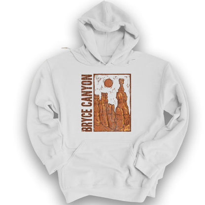 Bryce Canyon Hoodoo Hoodie - White