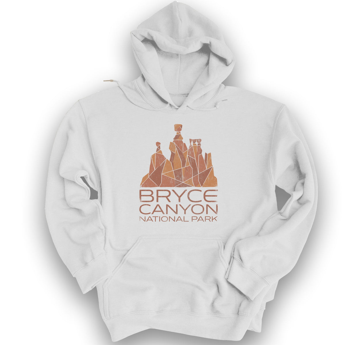 Bryce Canyon Geometry Hoodie - White