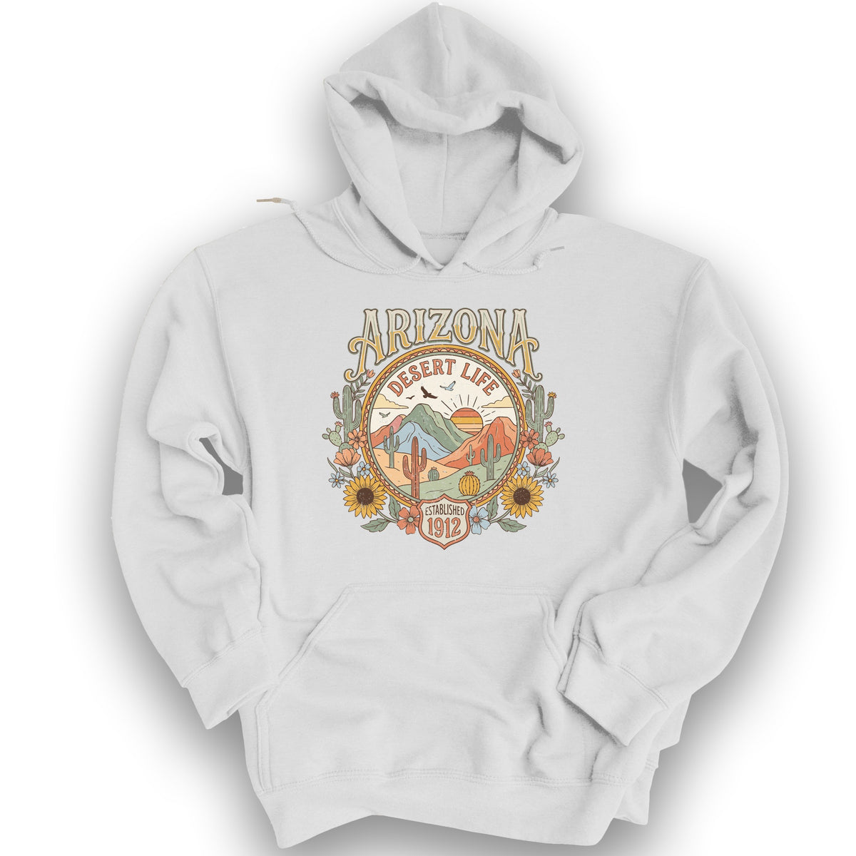 Arizona Desert Life Hoodie - White