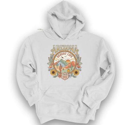 Arizona Desert Life Hoodie - White