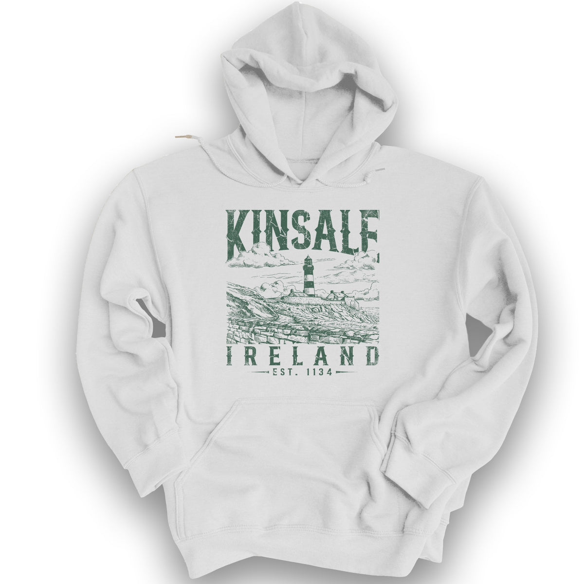 Kinsale Ireland Hoodie - White