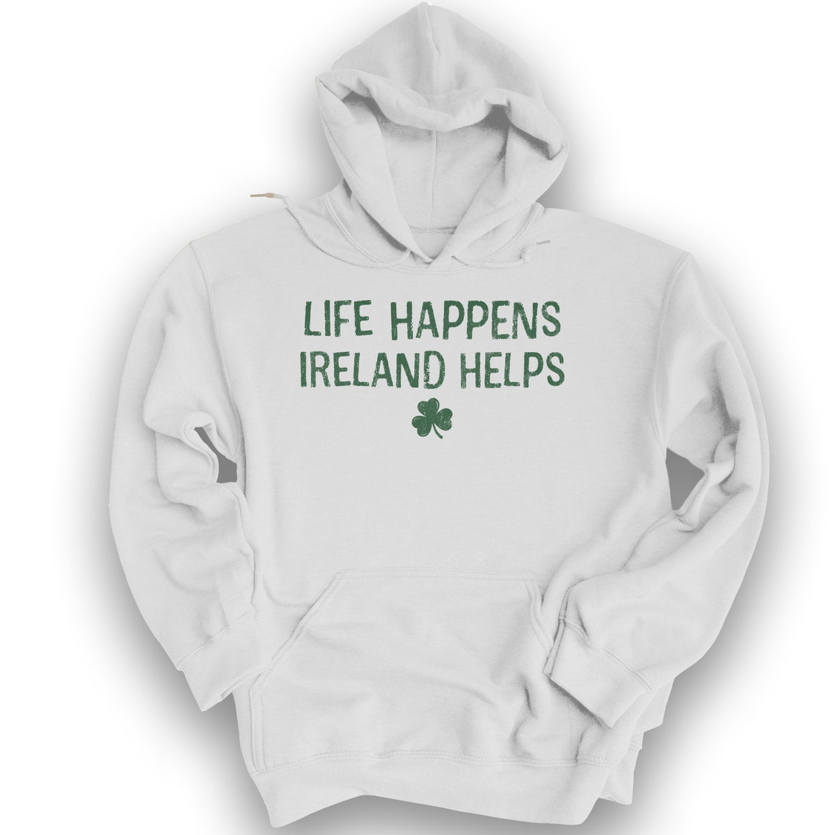 Life Happens Ireland Hoodie - White