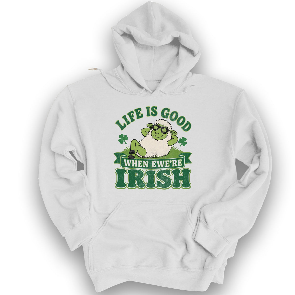 Ewe're Irish Hoodie - White