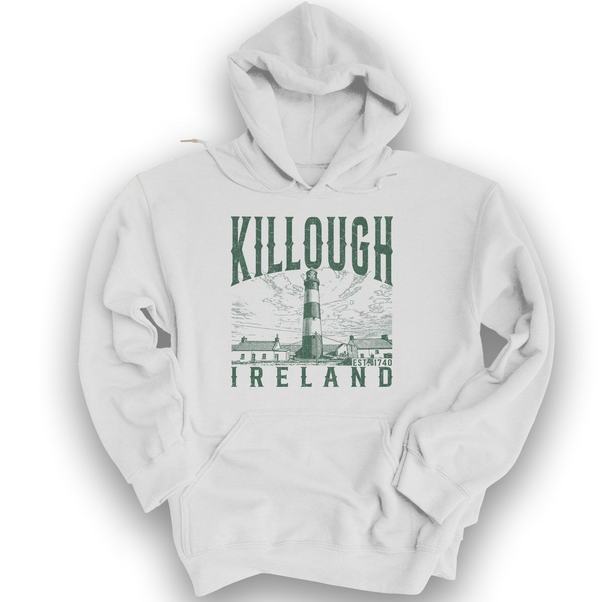 Killough Ireland Sketch Hoodie - White