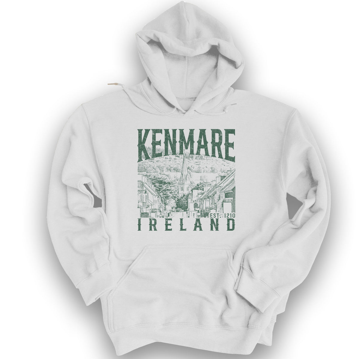Kenmare Ireland Sketch Hoodie - White