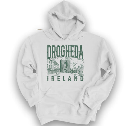 Drogheda Ireland Sketch Hoodie - White