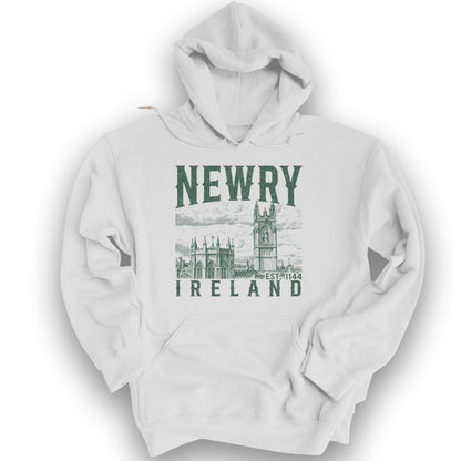 Newry Ireland Sketch Hoodie - White