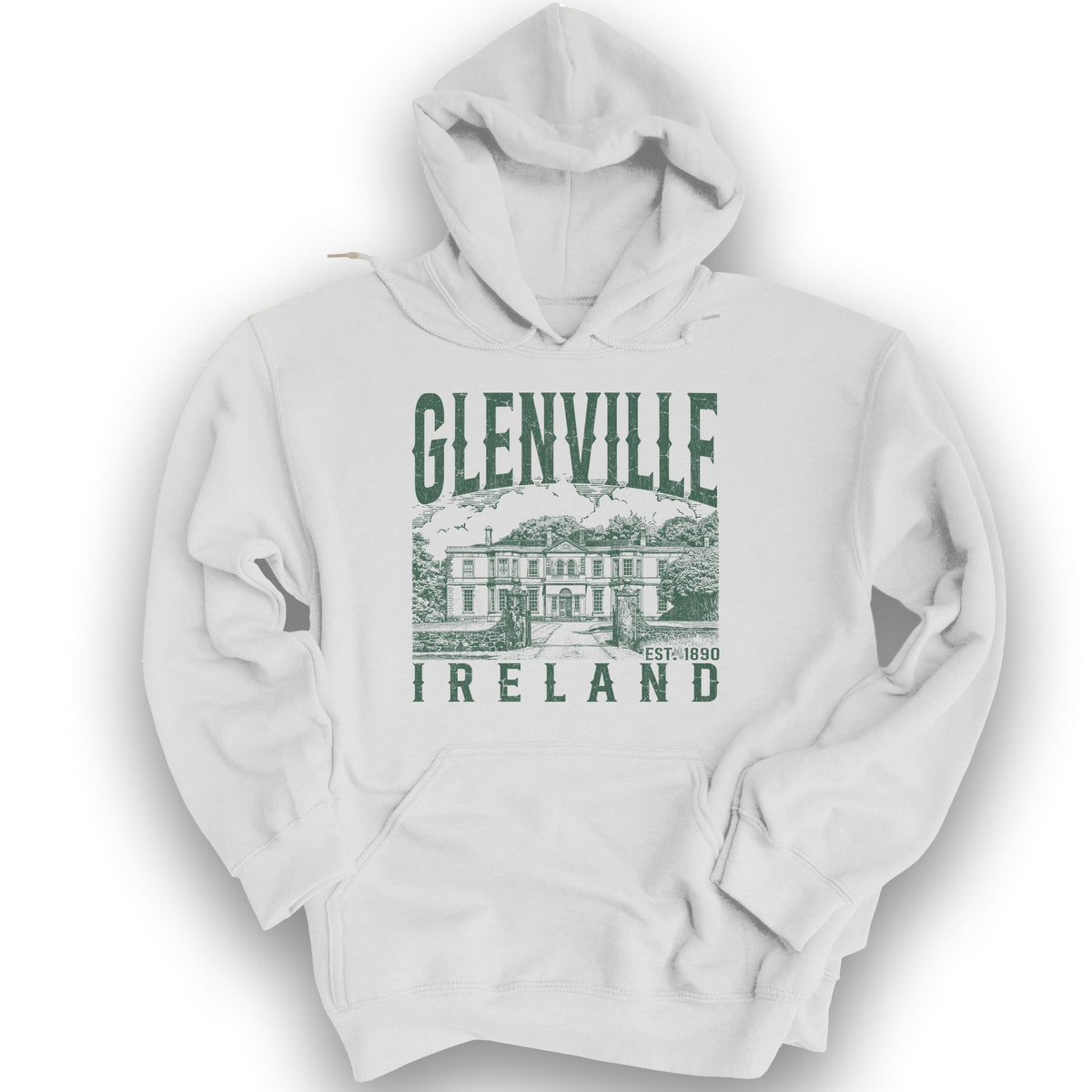 Glenville Ireland Sketch Hoodie - White
