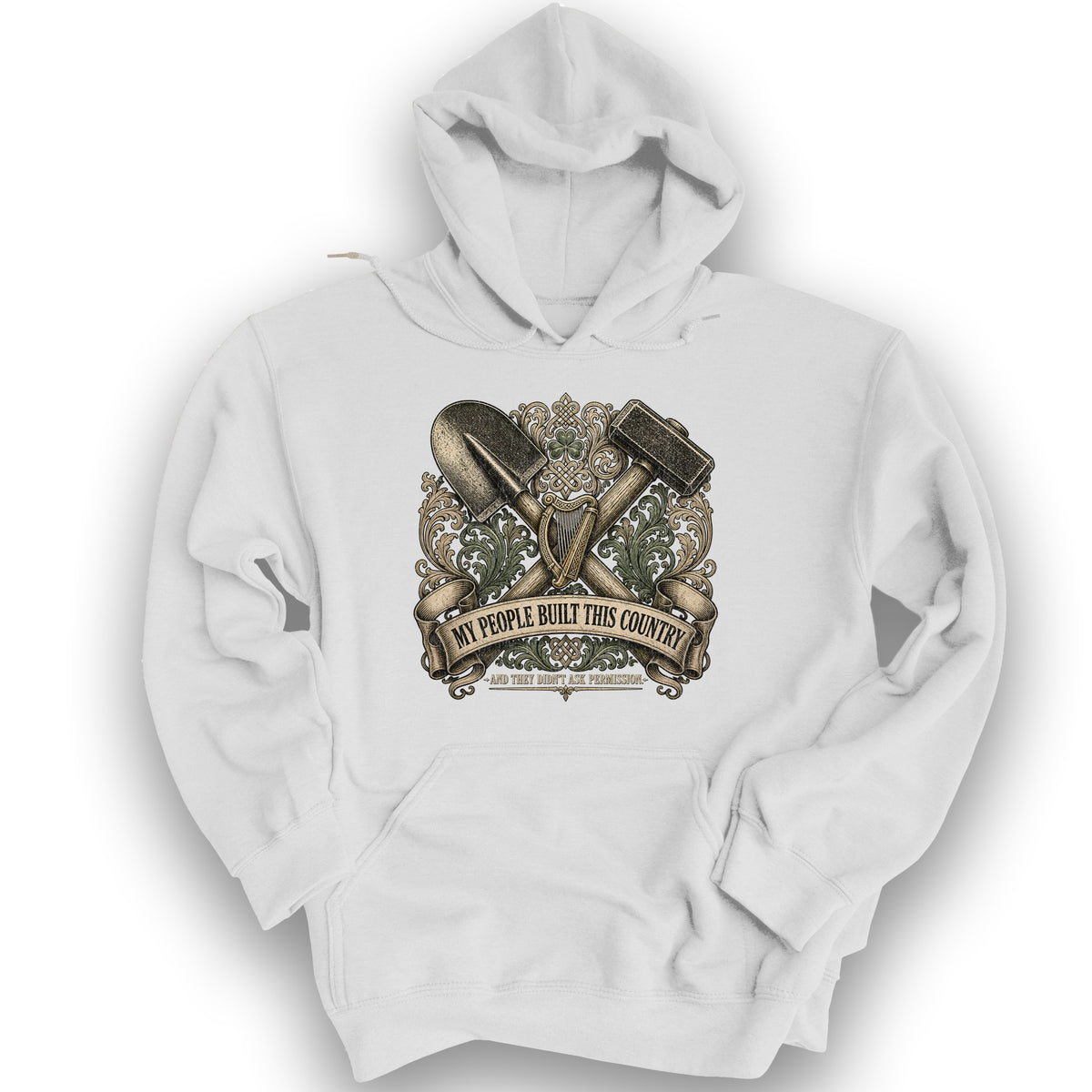 Irish Built Hoodie - White