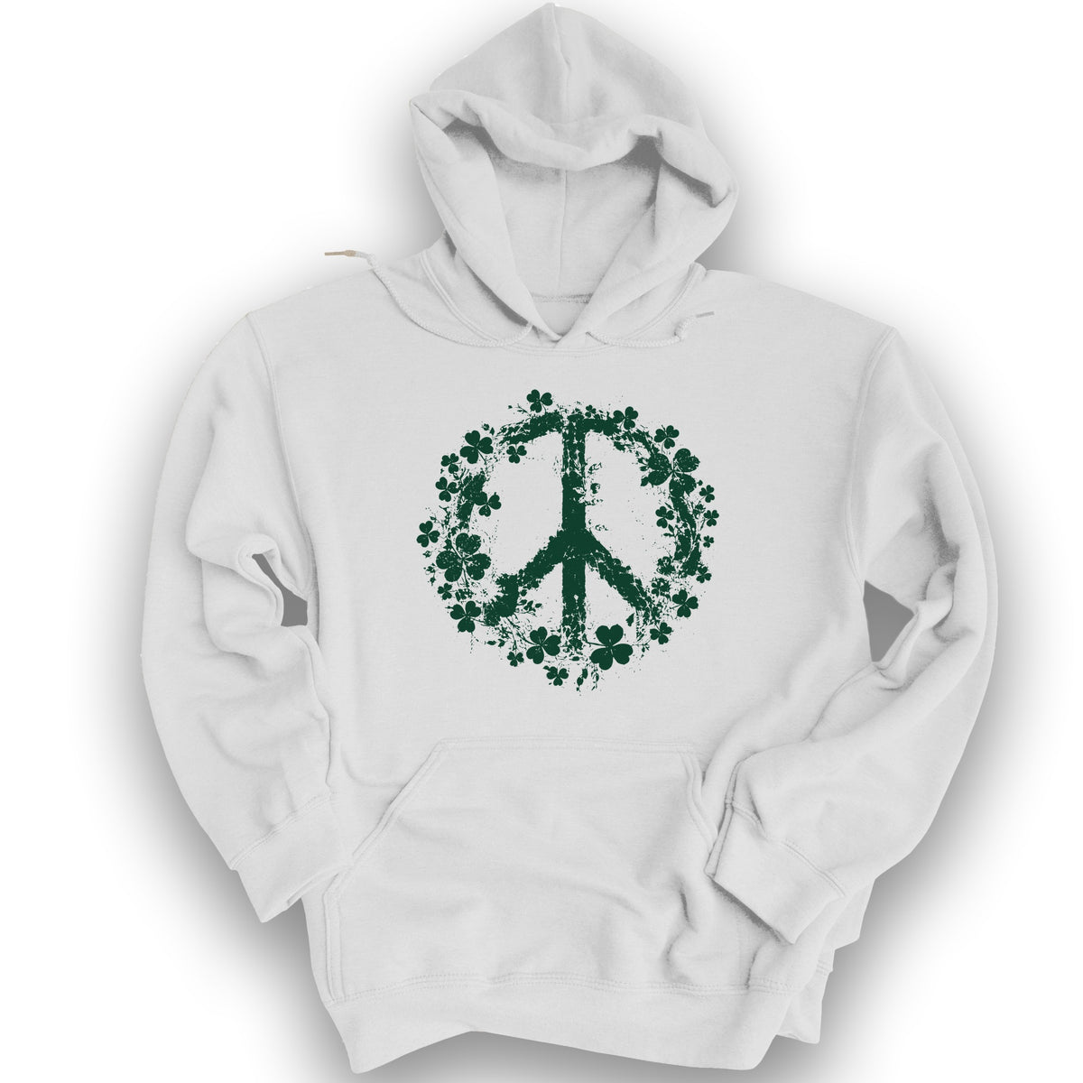 Shamrock Peace Hoodie - White