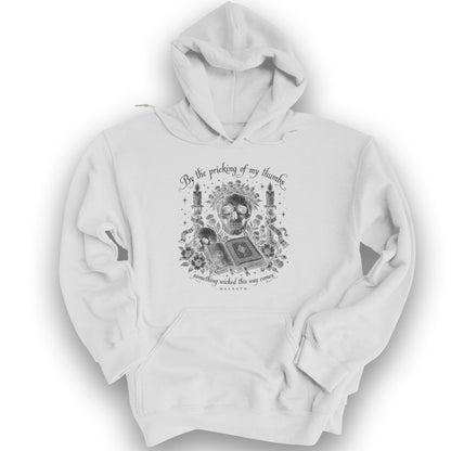 Macbeth Pricking Of My Thumbs Hoodie - White