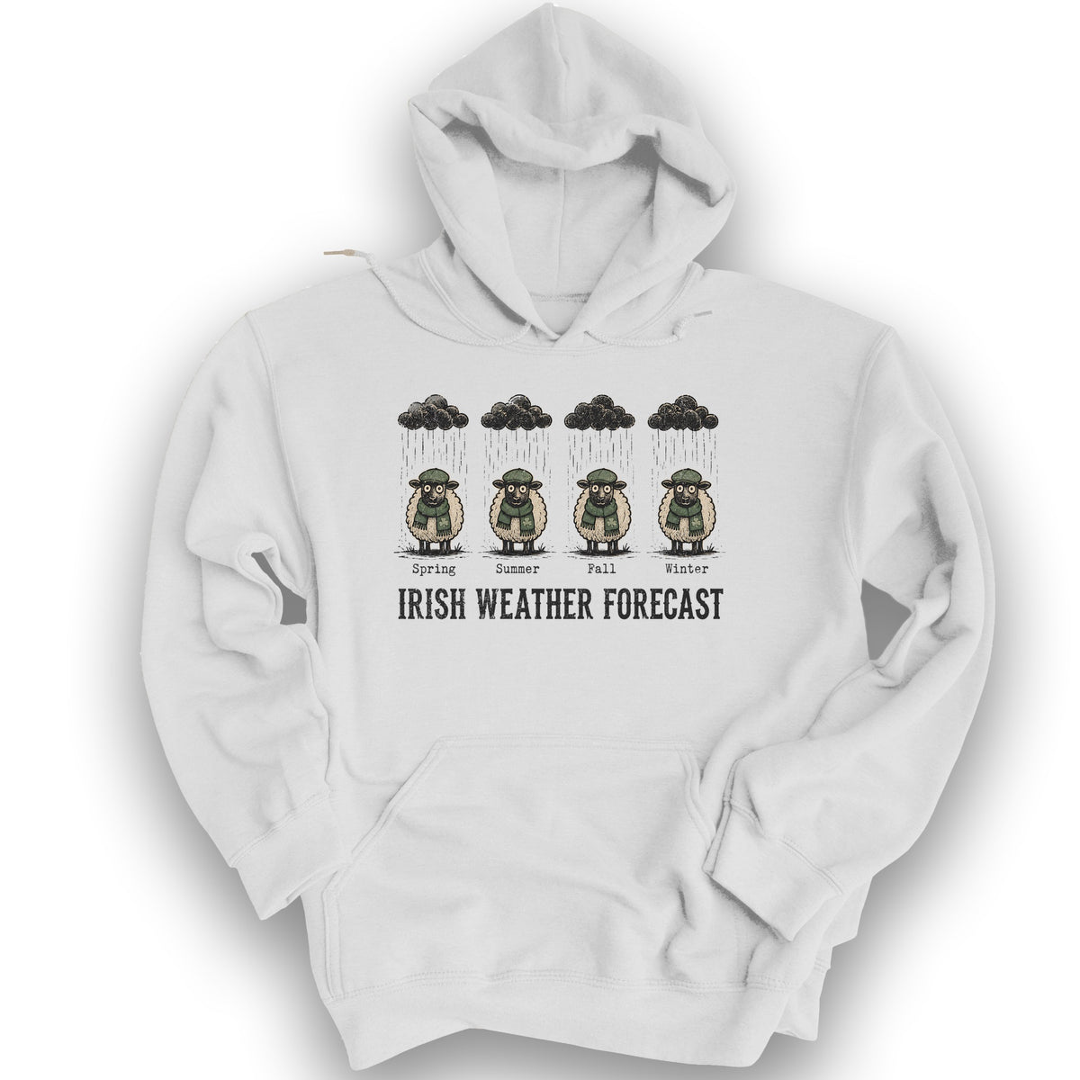 Irish Weather Forecast Hoodie - White