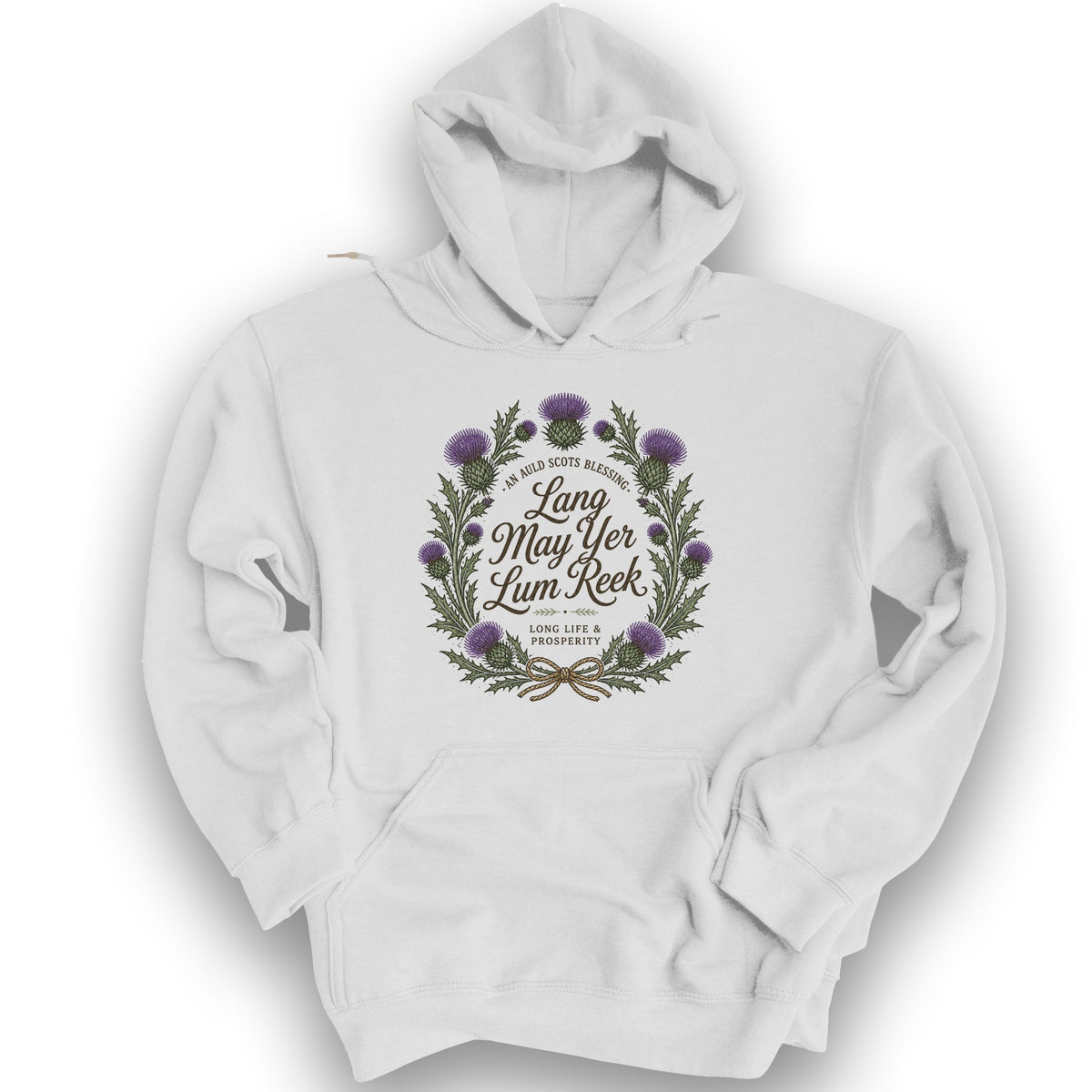 Lang May Yer Hoodie - White