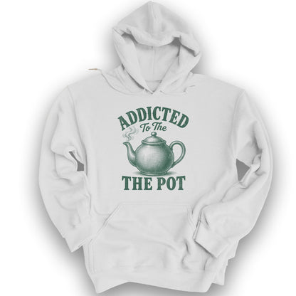 Addicted To The Pot Hoodie - White