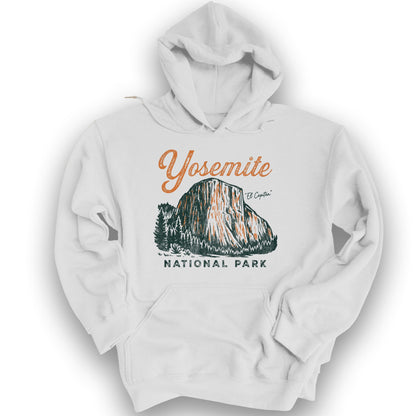 Yosemite El Capitan Sketch Hoodie - White