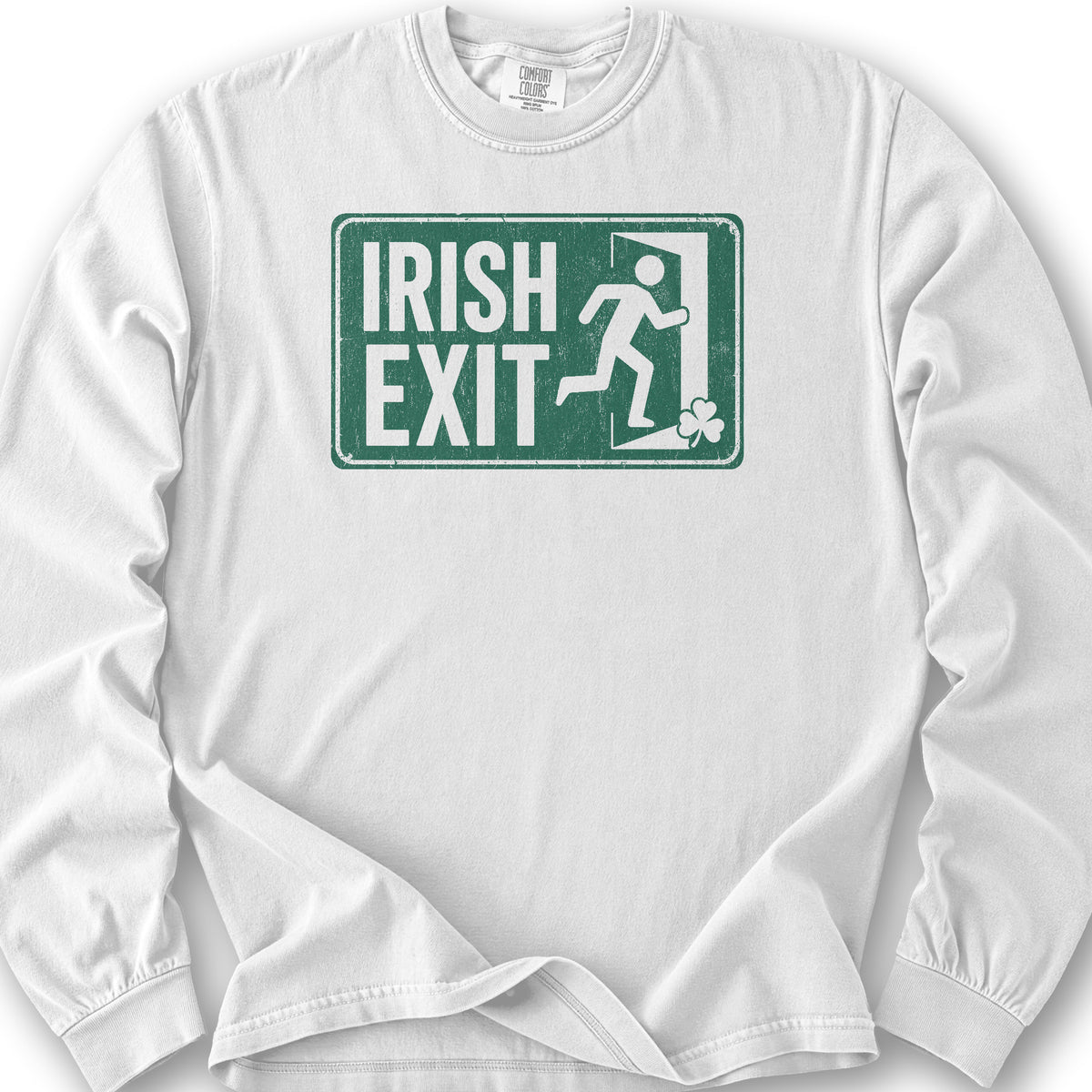 Irish Exit Long Sleeve Shirt - White
