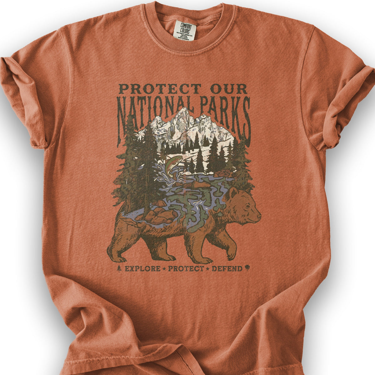 Protect Our Parks Bear T-Shirt - Yam