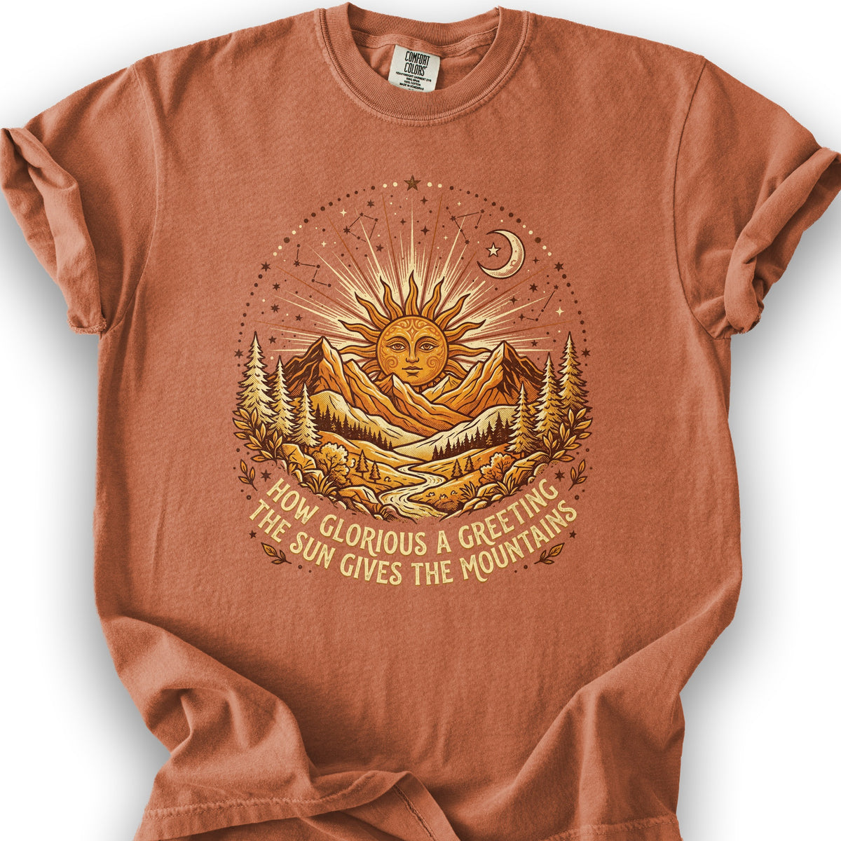 Glorious Greeting John Muir T-Shirt - Yam